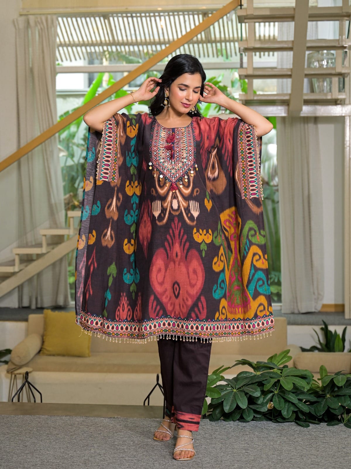 Cotton Handlom Kaftan Pair